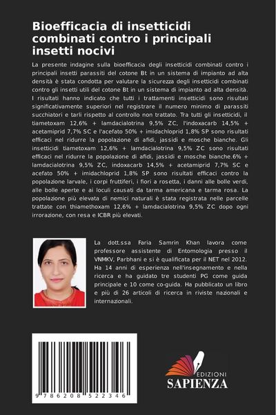 Produktbild: Bioefficacia di insetticidi combinati contro i principali insetti nocivi