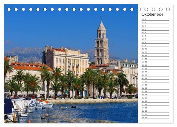 Produktbild: Split - Metropole Dalmatiens (Tischkalender 2026 DIN A5 quer), CALVENDO Monatskalender