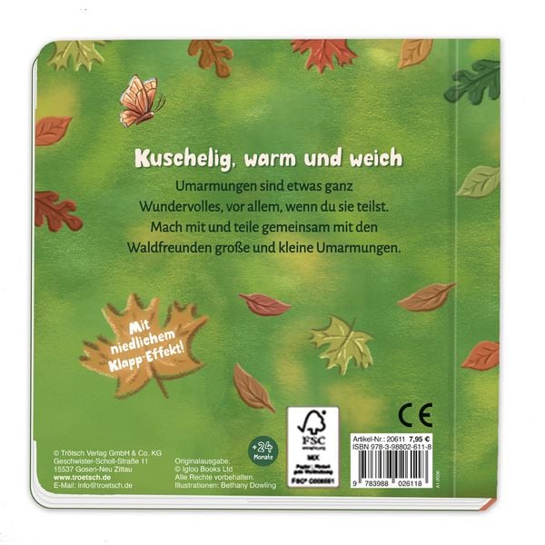Produktbild: TR&Ouml;TSCH - Klappenbuch Umarmung f&uuml;r dich Waldtiere| Ab 2 Jahren