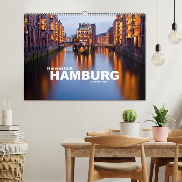 Produktbild: Hansestadt Hamburg (Wandkalender 2026 DIN A2 quer), CALVENDO Monatskalender