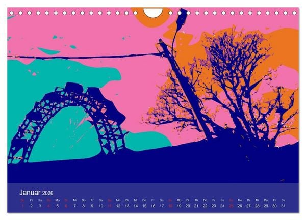 Produktbild: WIEN popartig (Wandkalender 2026 DIN A4 quer), CALVENDO Monatskalender