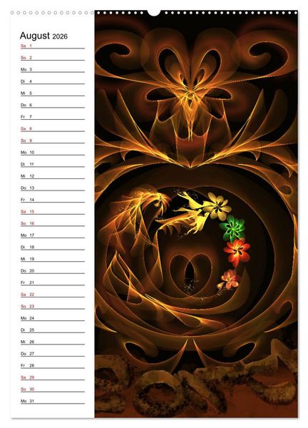 Produktbild: Textile Gewebekunst (Wandkalender 2026 DIN A2 hoch), CALVENDO Monatskalender