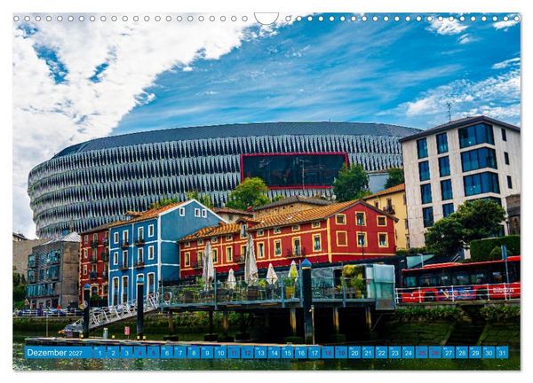 Produktbild: Buntes Bilbao (Wandkalender 2027 DIN A3 quer), CALVENDO Monatskalender