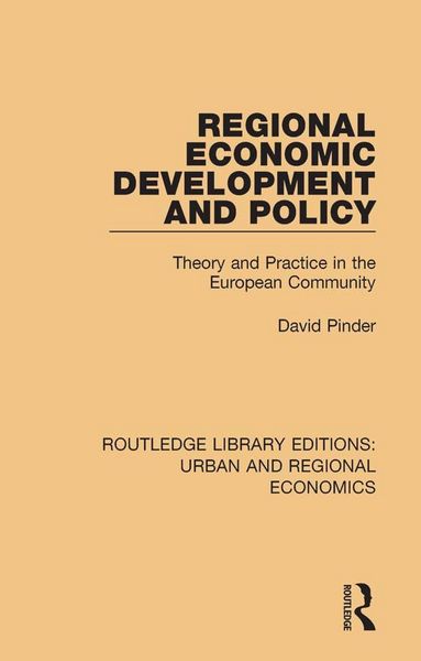 Produktbild: Regional Economic Development and Policy