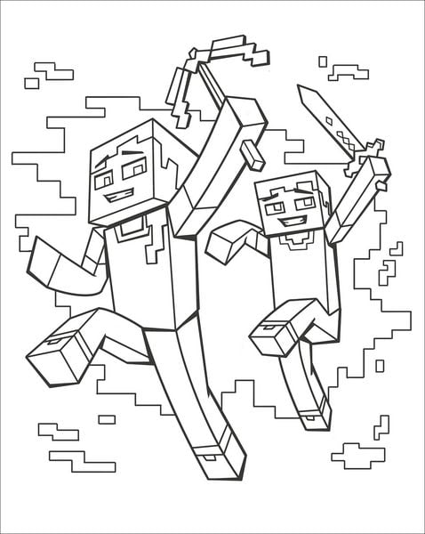 Produktbild: Malbuch f&uuml;r Minecrafter