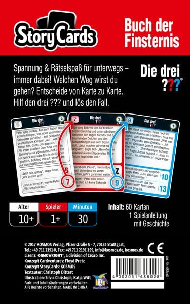 Produktbild: KOSMOS - Die Drei ??? StoryCards: Buch der Finsternis