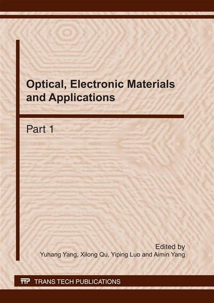 Produktbild: Optical, Electronic Materials and Applications
