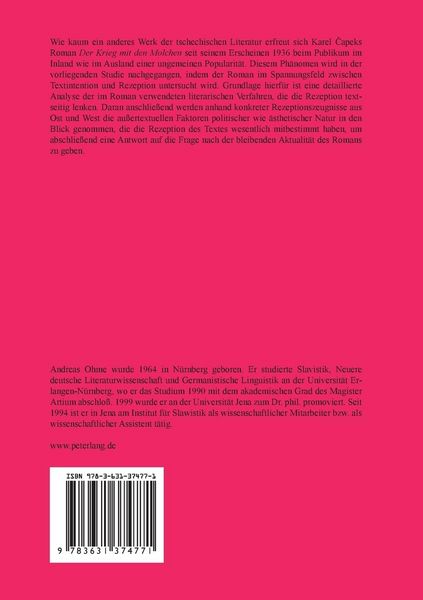 Produktbild: Karel Čapeks Roman &laquo;Der Krieg mit den Molchen&raquo;