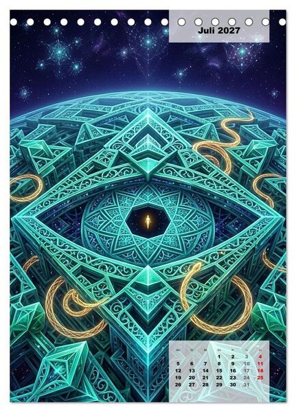Produktbild: Das Auge von Somnium (Tischkalender 2027 DIN A5 hoch), CALVENDO Monatskalender