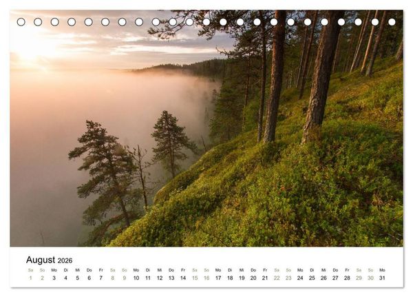 Produktbild: Einblick-Natur: Finnland nat&uuml;rlich (Tischkalender 2026 DIN A5 quer), CALVENDO Monatskalender