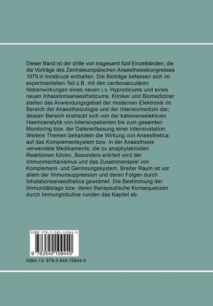 Produktbild: Zentraleurop&auml;ischer Anaesthesiekongre&szlig;