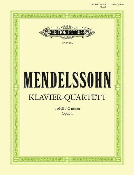 Produktbild: Piano Quartet in C minor Op.1