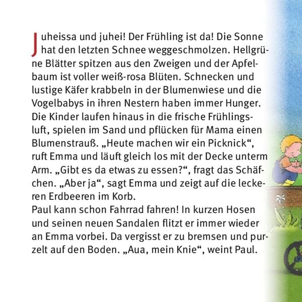 Die Jahreszeiten erleben mit Emma und Paul. Mini-Bilderbuch.