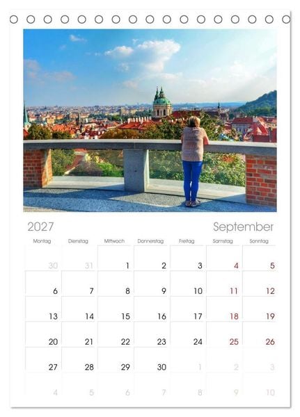 Produktbild: Tischplaner 2027 - Prag. Du bist so sch&ouml;n (A5 Tischkalender zum Aufstellen) CALVENDO