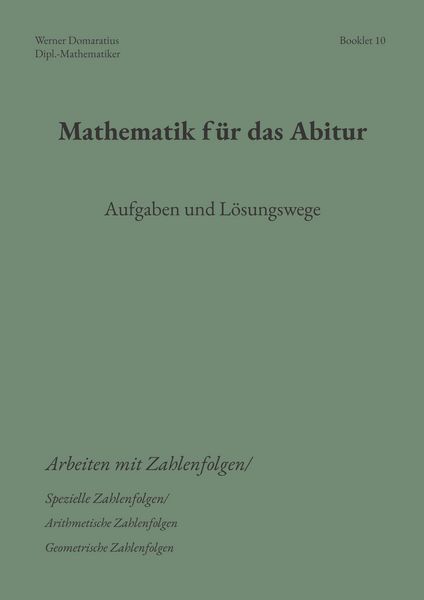 Produktbild: Mathematik f&uuml;r das Abitur