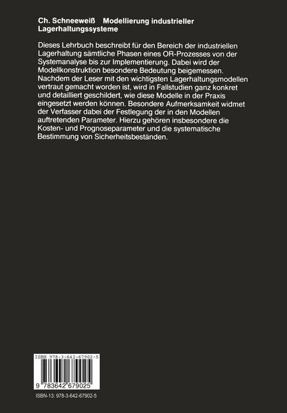 Produktbild: Modellierung industrieller Lagerhaltungssysteme