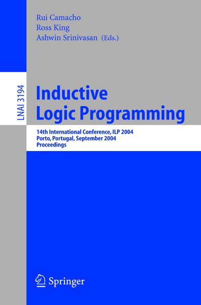 Produktbild: Inductive Logic Programming