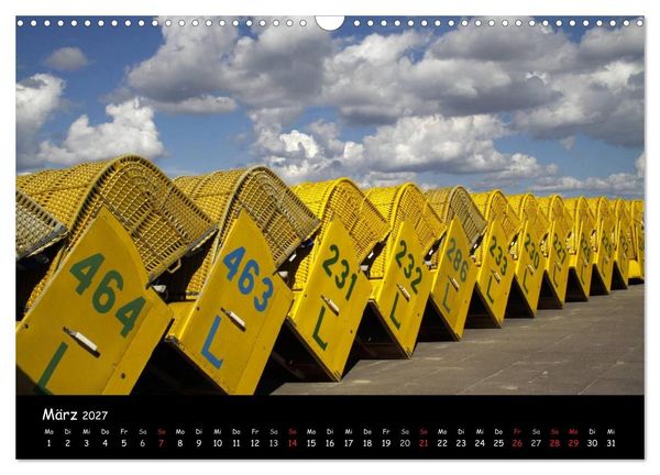 Produktbild: An der Nordseek&uuml;ste... (Wandkalender 2027 DIN A3 quer), CALVENDO Monatskalender