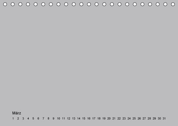 Produktbild: Geburtstags - Bastelkalender - Grau (Tischkalender immerw&auml;hrend DIN A5 quer)