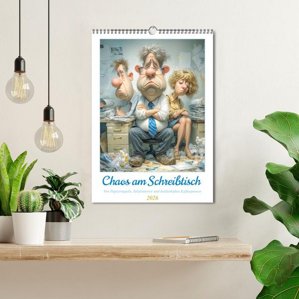 Produktbild: Chaos am Schreibtisch (Wandkalender 2026 DIN A3 hoch), CALVENDO Monatskalender