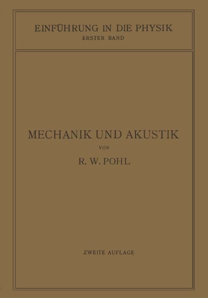 Produktbild: Einf&uuml;hrung in die Mechanik und Akustik