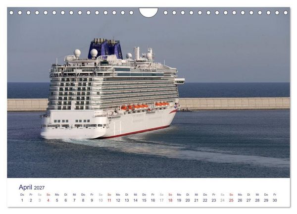 Produktbild: Giganten der Meere - Kreuzfahrtschiffe (Wandkalender 2027 DIN A4 quer), CALVENDO Monatskalender
