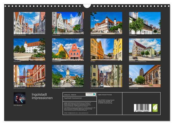 Produktbild: Ingolstadt Impressionen (Wandkalender 2026 DIN A3 quer), CALVENDO Monatskalender