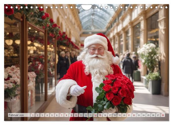 Produktbild: Durch das Jahr mit dem Weihnachtsmann (Wandkalender 2026 DIN A4 quer), CALVENDO Monatskalender