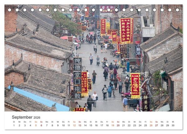 Produktbild: China - Tradition und Moderne (Tischkalender 2026 DIN A5 quer), CALVENDO Monatskalender