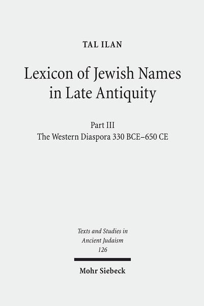 Produktbild: Lexicon of Jewish Names in Late Antiquity