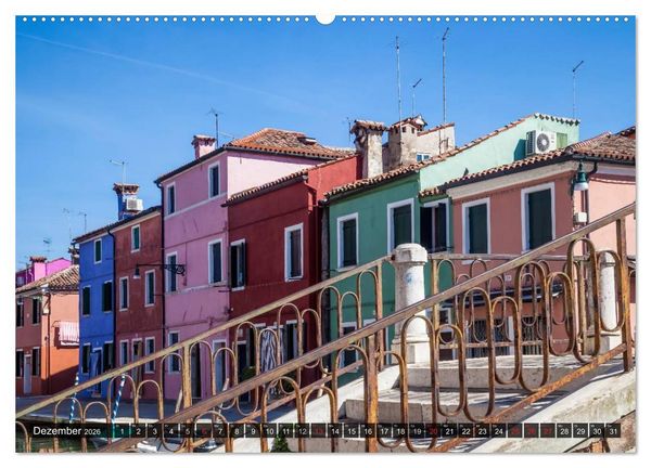 Produktbild: BURANO Charmante und farbenfrohe Insel (Wandkalender 2026 DIN A2 quer), CALVENDO Monatskalender