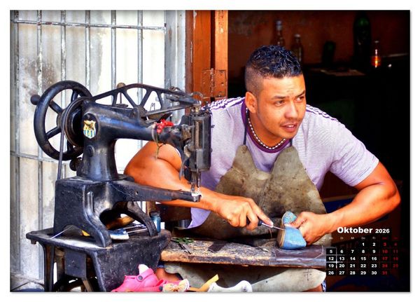 Produktbild: Zapateros - Schuhmacher in Havanna (Tischkalender 2026 DIN A5 quer), CALVENDO Monatskalender