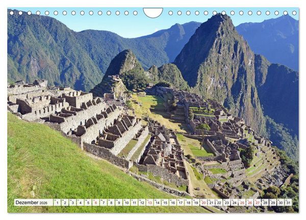 Produktbild: Inkabauten in PERU, Bauwerke eines gro&szlig;en Reiches (Wandkalender 2026 DIN A4 quer), CALVENDO Monatskalender