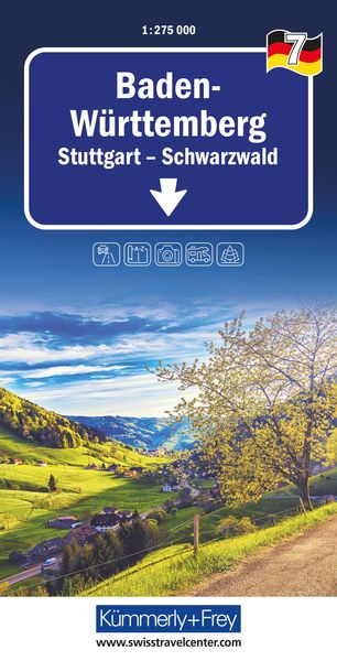 Kümmerly+Frey Regional-Strassenkarte 7 Baden Württemberg 1:275.000, Sonstige von , Kümmerly+Frey, 9783259300251