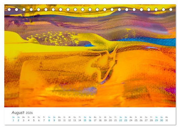 Produktbild: Colorpop - Joyful, abstract. multicolored (Tischkalender 2026 DIN A5 quer), CALVENDO Monatskalender