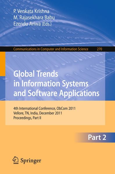 Produktbild: Global Trends in Information Systems and Software Applications