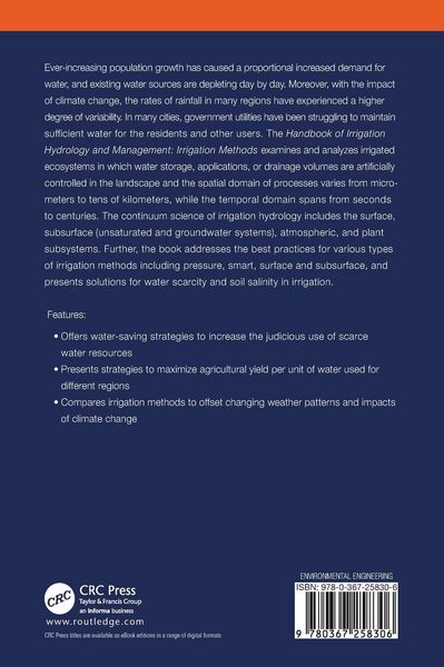 Produktbild: Handbook of Irrigation Hydrology and Management