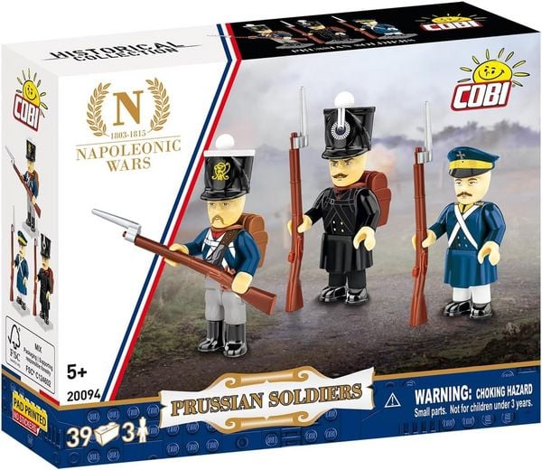 COBI Napoleonic Wars 20094 - Prussian Soldiers, Preußische Soldaten, Figurenset, 39+3 Klemmbausteine