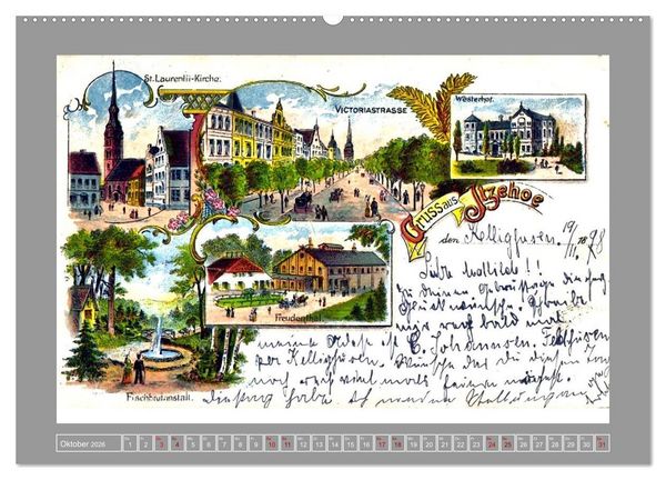 Produktbild: Gru&szlig; aus Itzehoe (hochwertiger Premium Wandkalender 2026 DIN A2 quer), Kunstdruck in Hochglanz