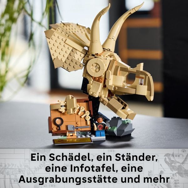 Produktbild: LEGO Jurassic World Dinosaurier-Fossilien: Triceratops-Sch&auml;del Set 76969