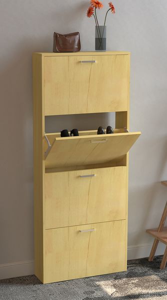 Produktbild: Holz Schuhregal Schuhschrank Schuhkipper Sulos L