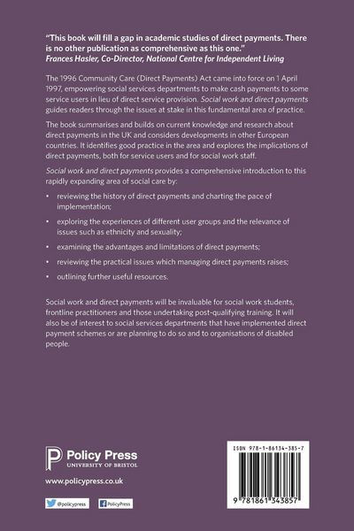Produktbild: Social work and direct payments