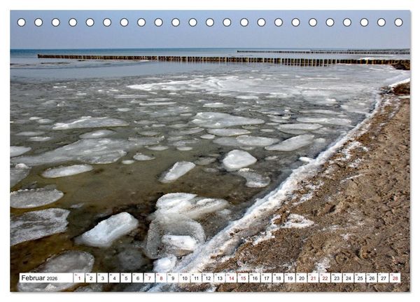 Produktbild: Ostseeinsel Poel - K&uuml;stenimpressionen (Tischkalender 2026 DIN A5 quer), CALVENDO Monatskalender
