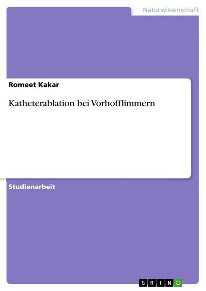 Produktbild: Katheterablation bei Vorhofflimmern