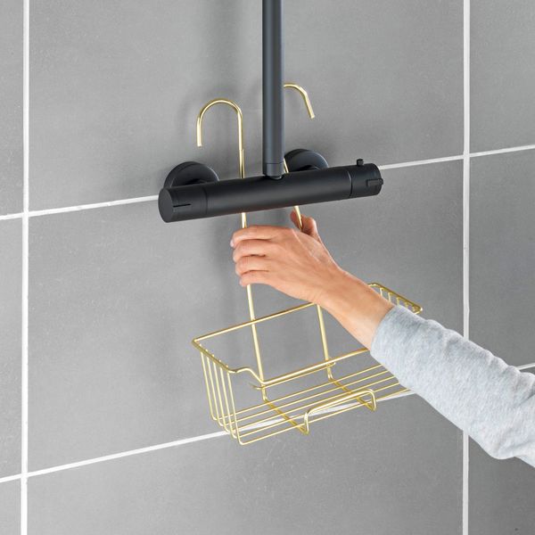 Produktbild: Thermostat-Dusch-Caddy Mod. Milo Gold, Edelstahl rostfrei