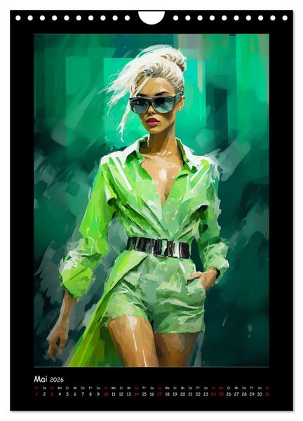 Produktbild: Cat Walk. Paintings (Wandkalender 2026 DIN A4 hoch), CALVENDO Monatskalender