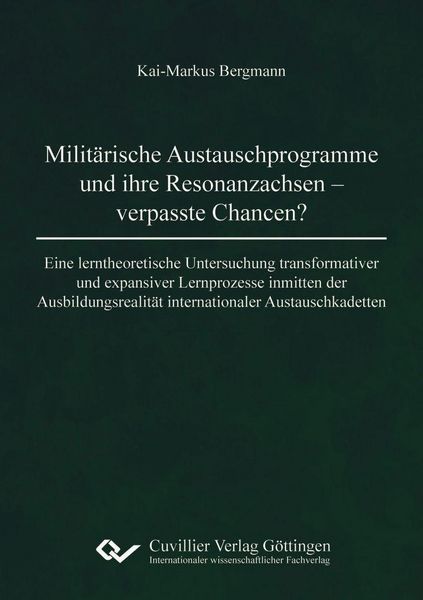 Produktbild: Milit&auml;rische Austauschprogramme und ihre Resonanzachsen - verpasste Chancen?