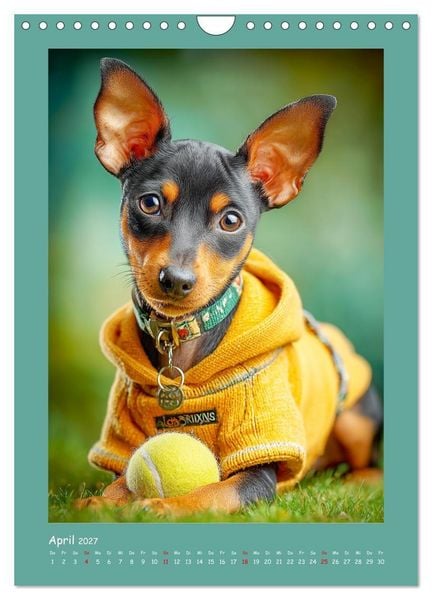 Produktbild: Mini-Pinscher. Kleine Hunde in sch&ouml;nen Momenten (Wandkalender 2027 DIN A4 hoch), CALVENDO Monatskalender