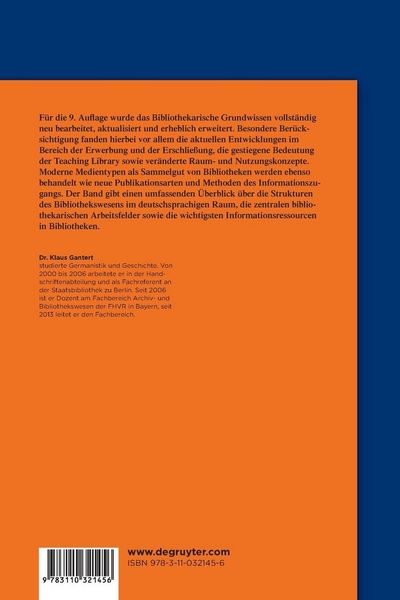 Produktbild: Bibliothekarisches Grundwissen