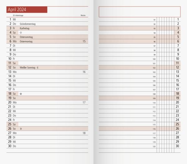 Produktbild: PlankalenderTM11Ersatzkalender1M/2S